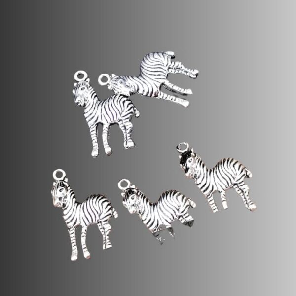 Zebra Charm Pendants
