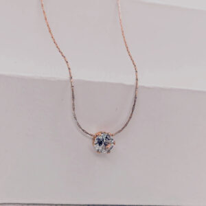 Rose Gold Radiance Whisper Necklace
