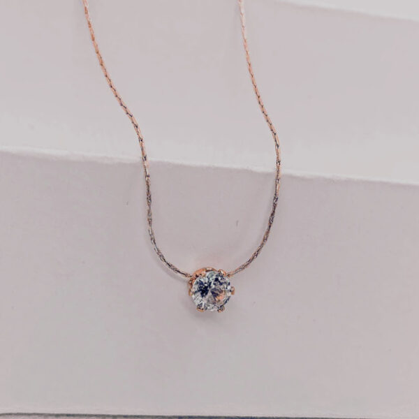 Rose Gold Radiance Whisper Necklace