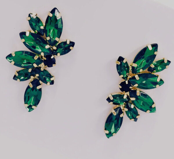 Emerald Spark Stud Earrings