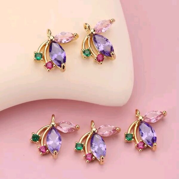 Zirconia Butterfly Pendants